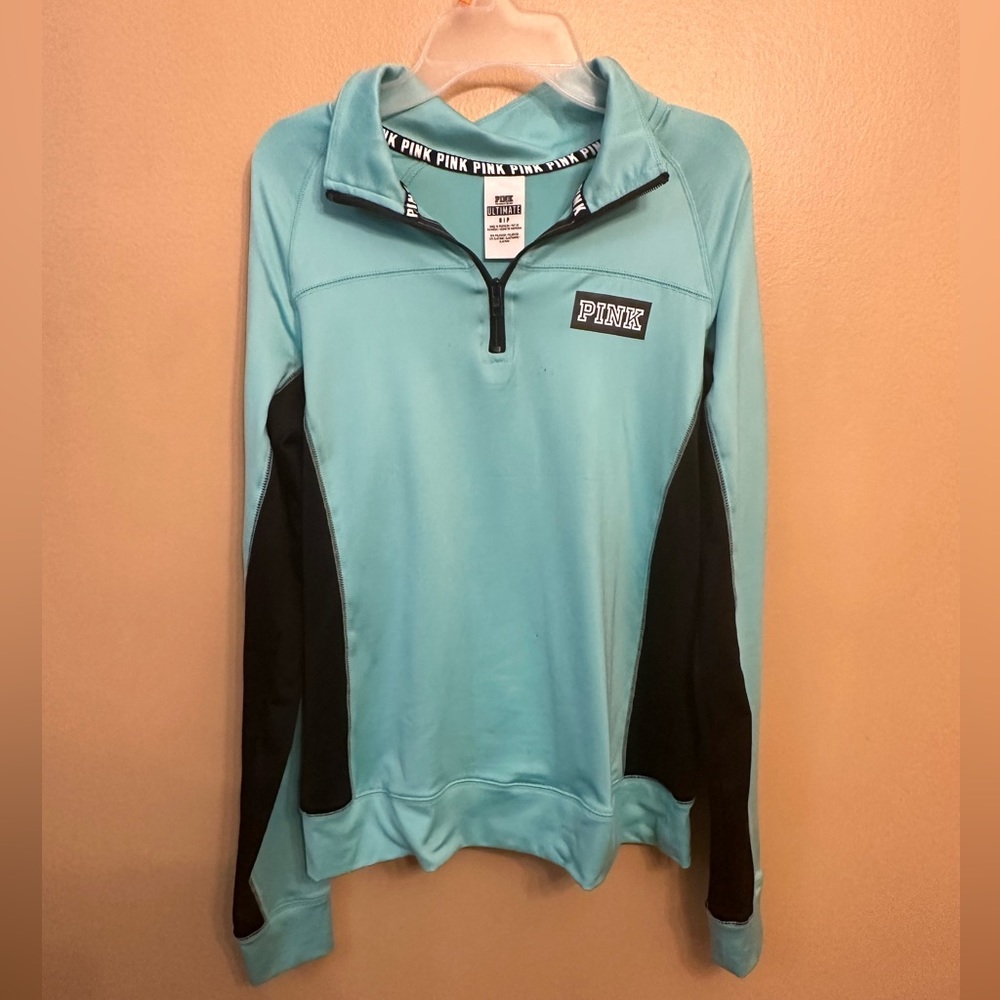 pink Victoria secret half zip